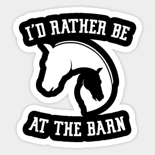 equestrian horse cowgirl barn life Sticker